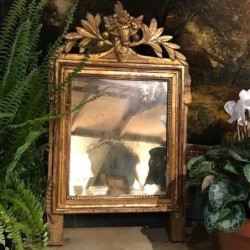 C18th French Louis XVI Gilded Mirror