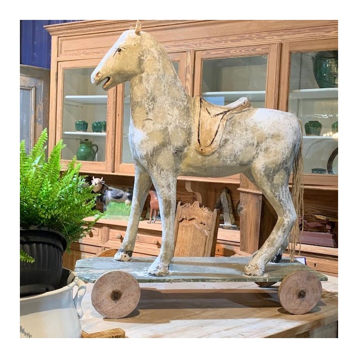C1900 Swedish Papier-Mâché Horse