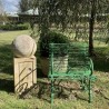 French Arras Style Garden Armchair Green