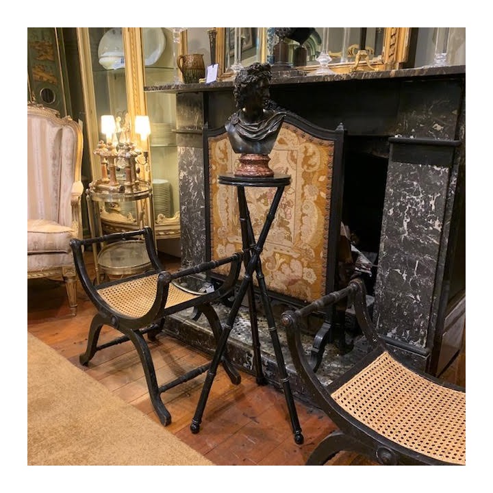 Faux Bamboo French  Napoleon III Occasional