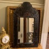 C19th Leather Mirror