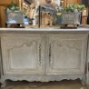 Late C18th - C19th French Oak Buffet Painted Finish