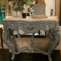 C19th French Console Louis XV Style with a painted finish