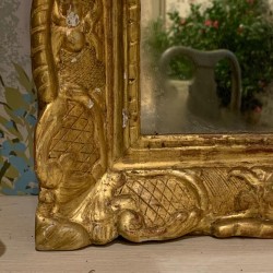 SOLD C18th French Mirror Water Gilding