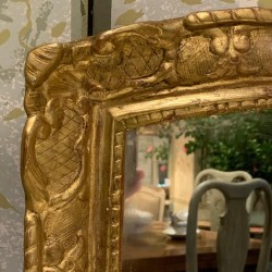 C18th French Mirror Water Gilding