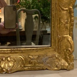 C18th French Mirror Water Gilding
