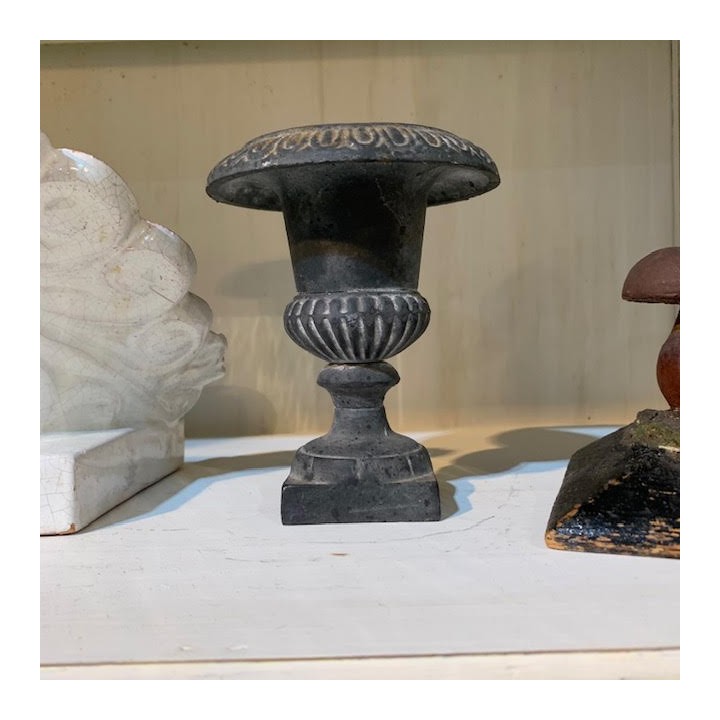 Small French Cast Iron Urn