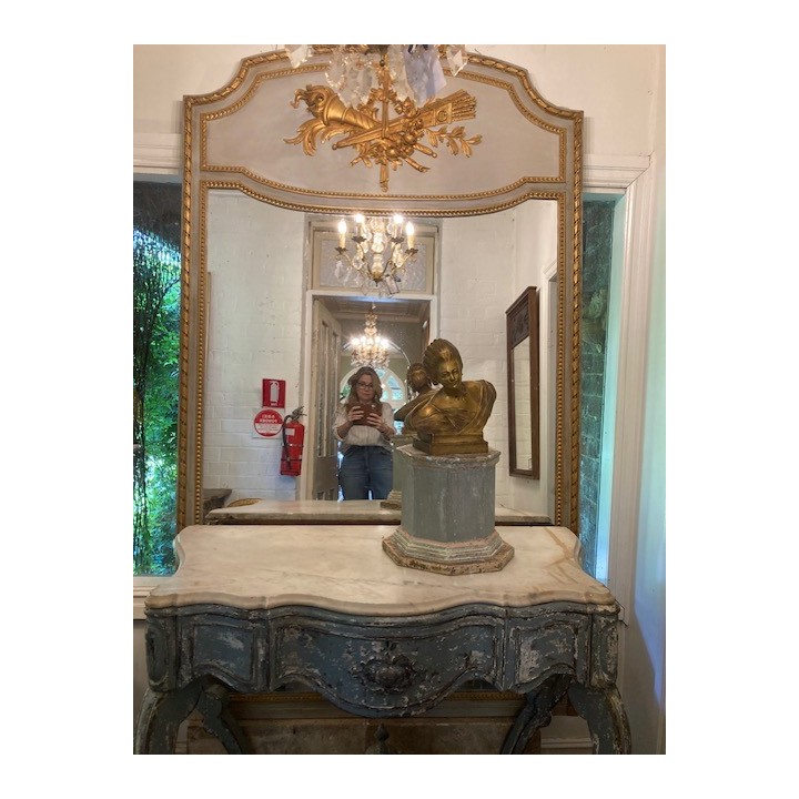 C19th French Louis XVI Style Trumeau Mirror 2200 X 1300
