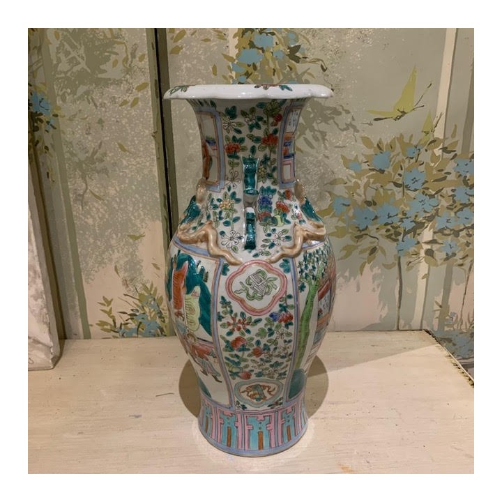 C1940 Pair of Chinoiserie Vase