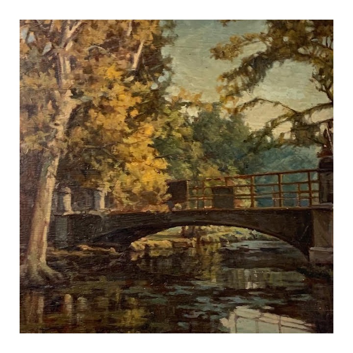 Vintage Oil on Board 720 x 660