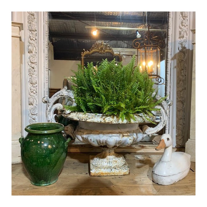 C19th Confit Pot Green