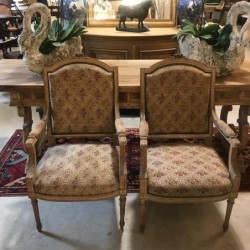 C19th Pair of Louis XVI Style Armchairs