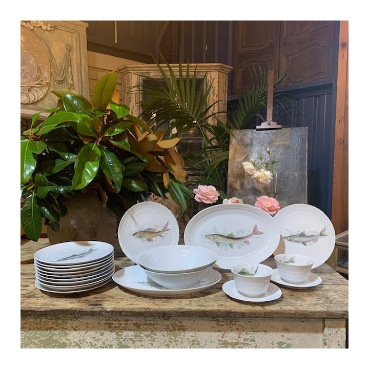 Vintage Set de Poisson
