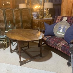 SOLD C18th Table Oval Poplar