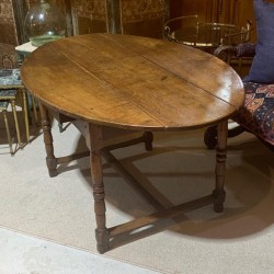 SOLD C18th Table Oval Poplar