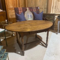 SOLD C18th Table Oval Poplar