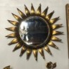 French C1950 Brass Sorciere Mirror