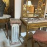 Pair Antique Swedish Pedestal with Paint Finish