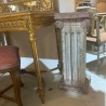 Pair Antique Swedish Pedestal with Paint Finish