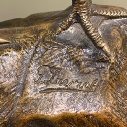 SOLD Large Bronze Doré Pheasant