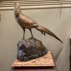 Large Bronze Doré Pheasant