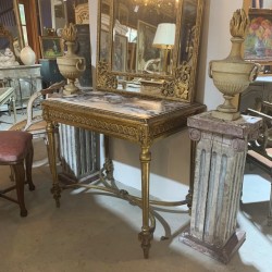 C19th French Louis XVI Style Marble top Centre Table