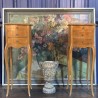 C1950 French Pair of Side Table Mahogany