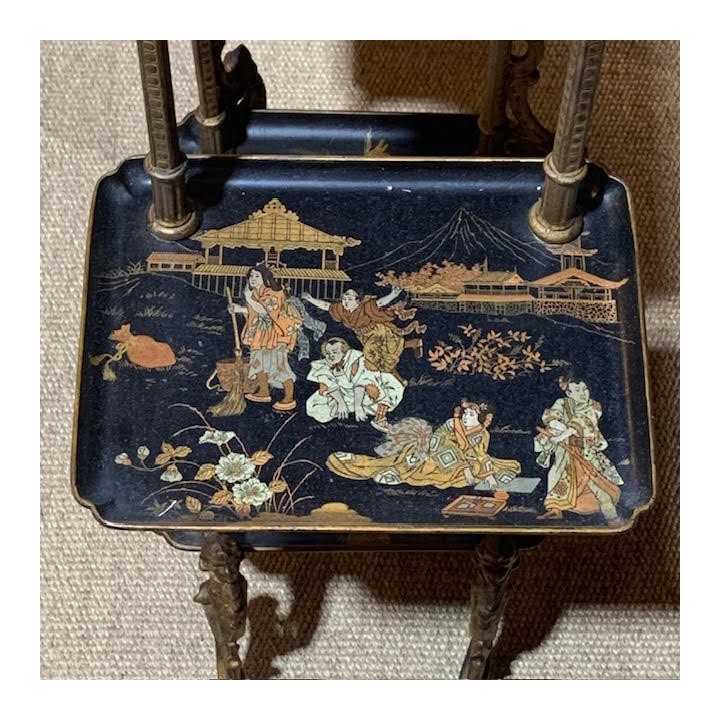 C1920 French Chinoiserie Table Whatnot