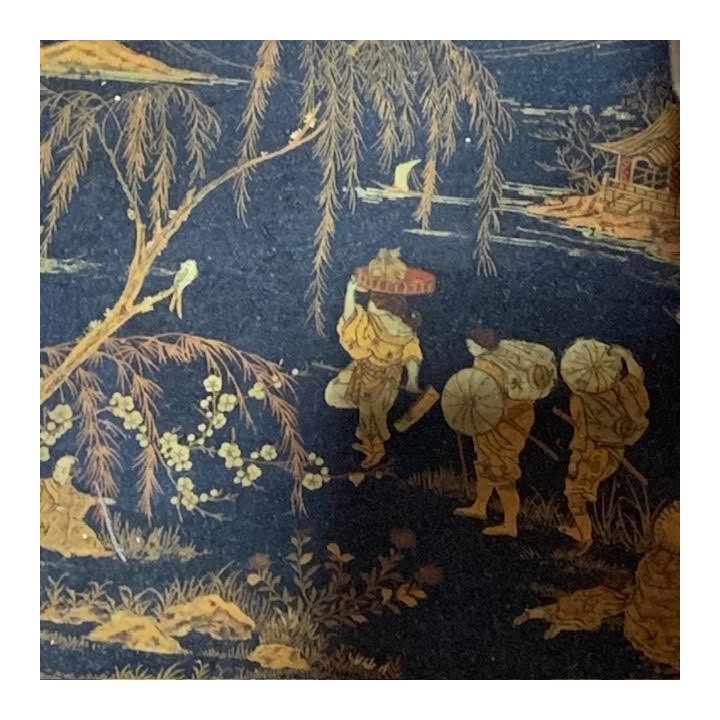 C1920 French Chinoiserie Table Whatnot