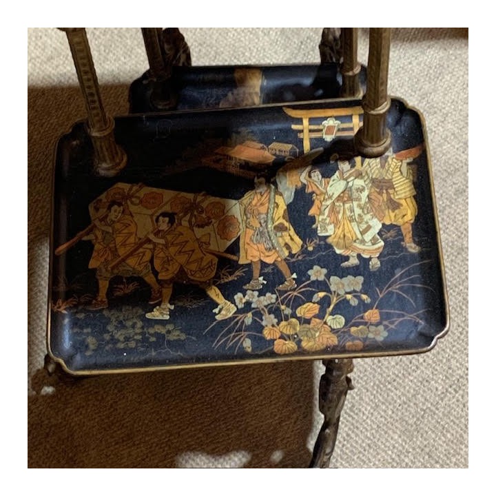 C1920 French Chinoiserie Table Whatnot