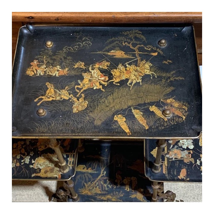 C1920 French Chinoiserie Table Whatnot