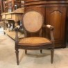 C19th French Walnut Arm Chairs in the Louis XV Manner