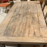 Antique French Rustic Faded Oak Table