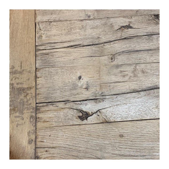 Antique French Rustic Faded Oak Table