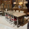 Antique French Rustic Faded Oak Table