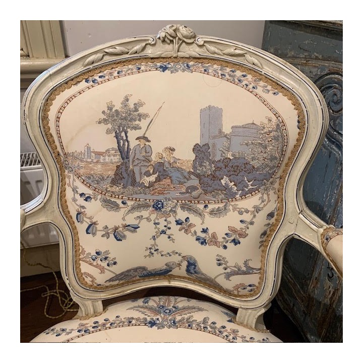 C18th Style French Fauteuil