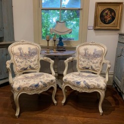 C18th French Louis XV Arm chairs