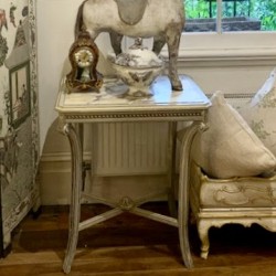 Antique marble top Side Table