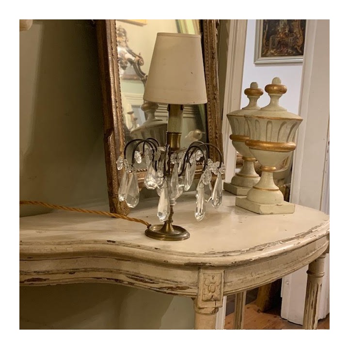 Antique French Painted Finish Console