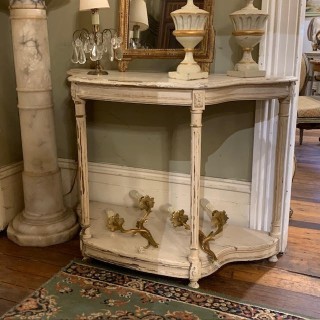Antique painted Console French