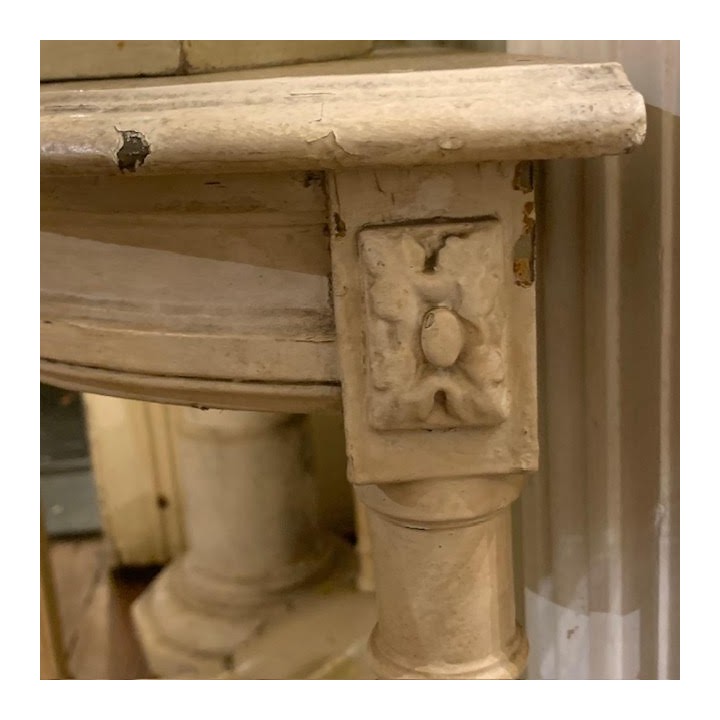 Antique French Painted Finish Console