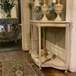 Antique French Painted Finish Console