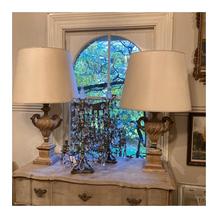 Vintage Large Pair of Tables Lamps