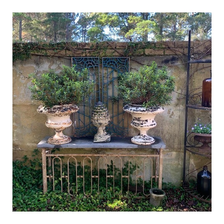 C18th French Cast Iron French Urns 470 x 500