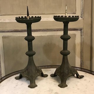 C1900 Pair of Piques Cierges