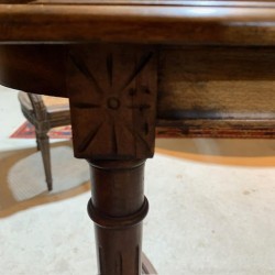 Antique French Walnut Table Style Louis XVI Style