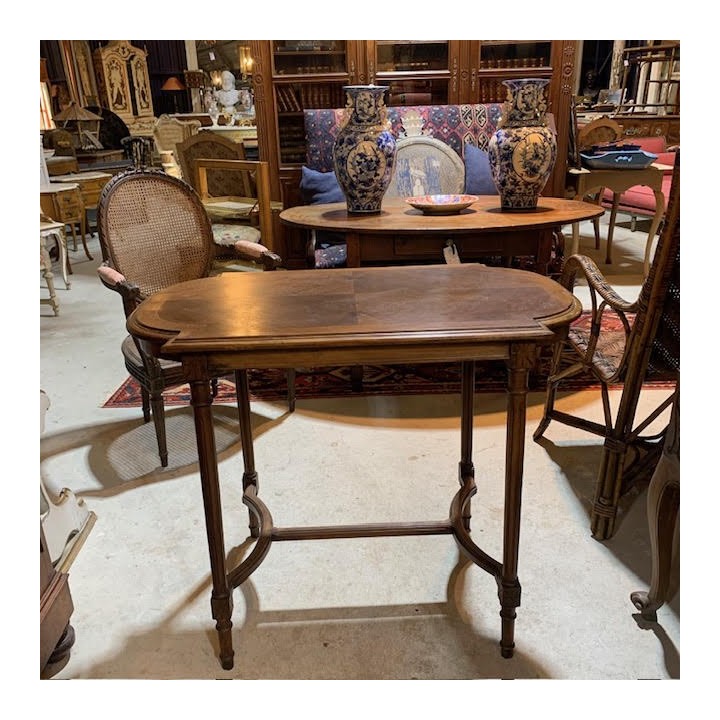 Antique French Walnut Table Style Louis XVI Style