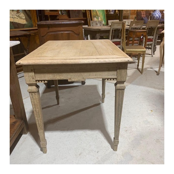 C1900 French Louis XVI Style Wash Oak Occasional Table