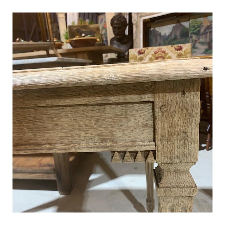 C1900 French Louis XVI Style Wash Oak Occasional Table