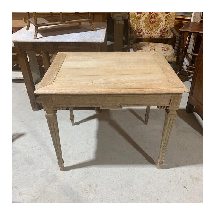 C1900 French Louis XVI Style Wash Oak Occasional Table